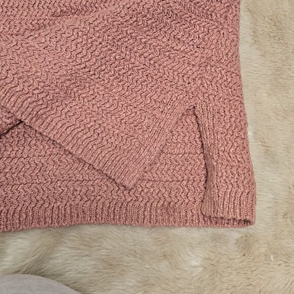 J JILL TEXTURED A-LINE DUSTY PINK SWEATER TUNIC, SIZE XL - Picture 7 of 8